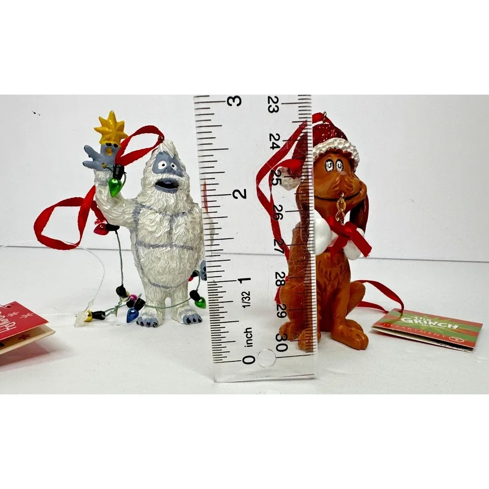 Dept 56 The Grinch Max Dog Rudolph Bumble Abdominal Snowman Christmas ornaments